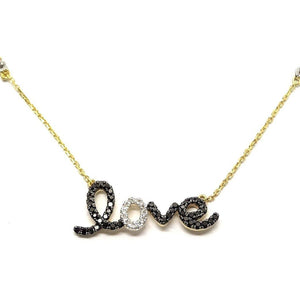 
                
                    Load image into Gallery viewer, Black Diamond Necklace NL32665 - Cometai
                
            