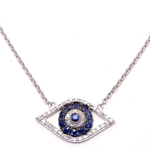
                
                    Load image into Gallery viewer, Gemstone &amp;amp; Diamond Necklace NL33168 - Cometai
                
            