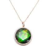 Diamond & Ammolite Necklace NL33234
