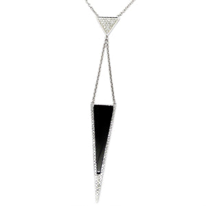 Diamond & Onyx Necklace NL35929 - Cometai