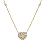 Fancy Yellow Diamond Necklace NL37807