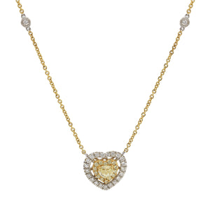 
                
                    Load image into Gallery viewer, Fancy Yellow Diamond Necklace NL37807
                
            