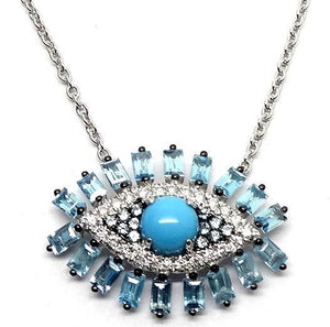 
                
                    Load image into Gallery viewer, Evil Eye Necklace NL38103
                
            