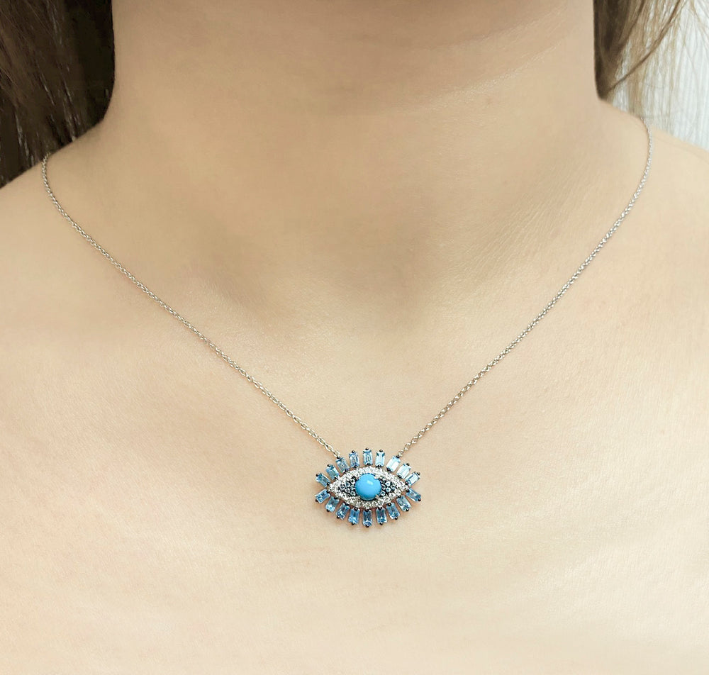 
                
                    Load image into Gallery viewer, Evil Eye Necklace NL38103
                
            