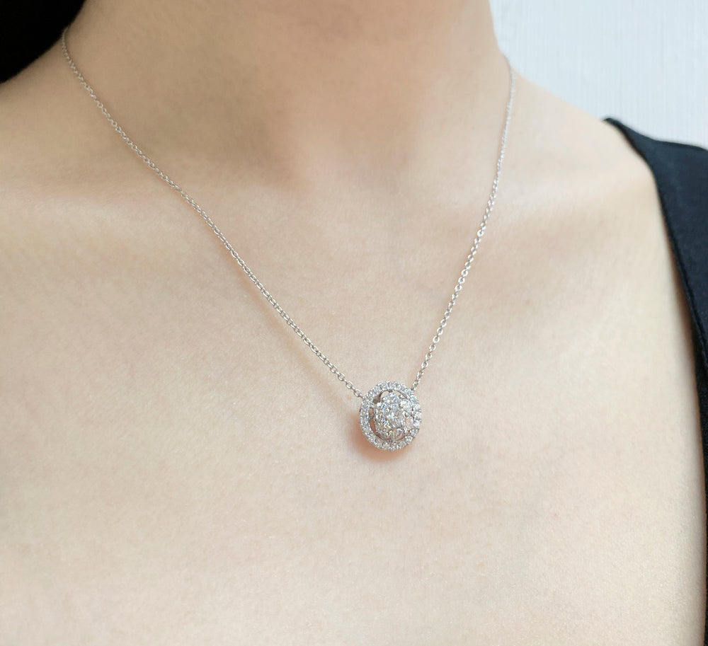 
                
                    Load image into Gallery viewer, Diamond Necklace NL38499
                
            