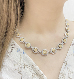 Yellow Diamond Necklace NL38645