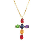 Color Gemstones Necklace NL38854