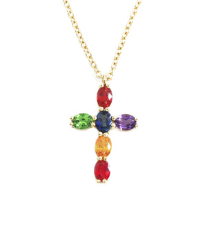 
                
                    Load image into Gallery viewer, Color Gemstones Necklace NL38854
                
            