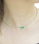 Emerald & Diamond Necklace NL39754