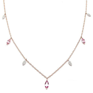 Diamond & Gemstone Necklace NL39952 - Cometai