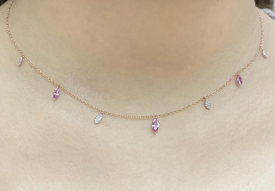 Diamond & Gemstone Necklace NL39952