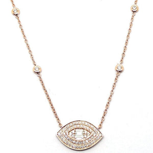 
                
                    Load image into Gallery viewer, Gemstone &amp;amp; Diamond Necklace NL39973 - Cometai
                
            