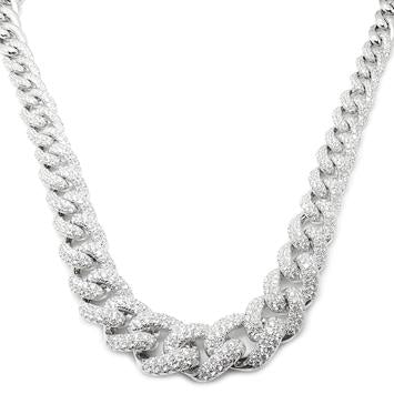 9-17mm *Graduate Diamond Cuban Necklace NL40046