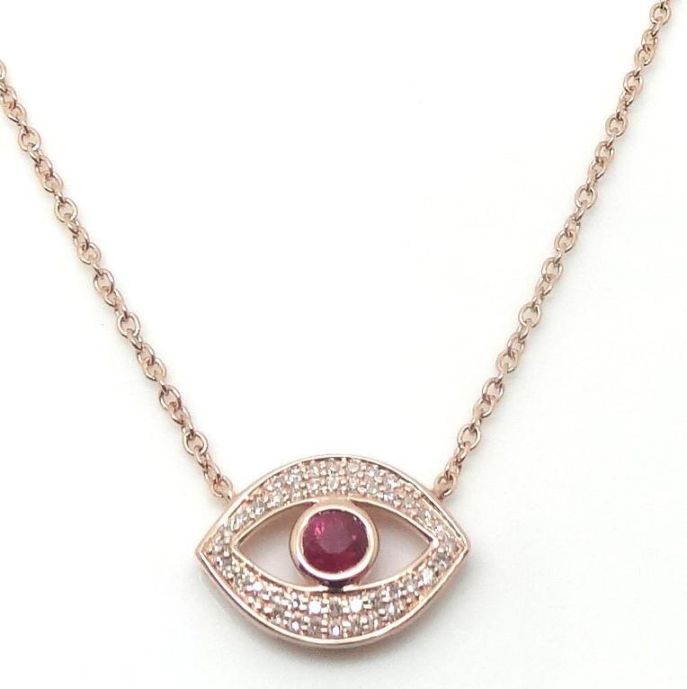 
                
                    Load image into Gallery viewer, Gemstone &amp;amp; Diamond Necklace NL40073 - Cometai
                
            