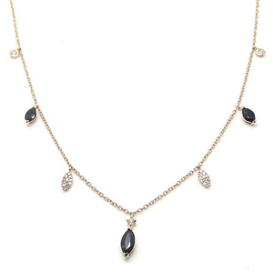 
                
                    Load image into Gallery viewer, Diamond &amp;amp; Gemstone Necklace NL40199 - Cometai
                
            