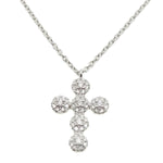 Gemstone & Diamond Cross Necklace NL40325