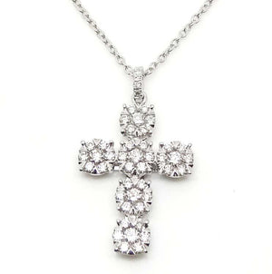 
                
                    Load image into Gallery viewer, Diamond Cross Necklace NL40327
                
            