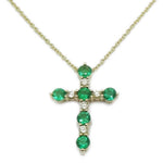 Emerald & Diamond Necklace NL40479Y4EM2