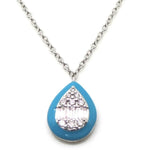 Enamel Diamond Necklace NL40623