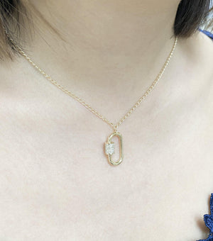 
                
                    Load image into Gallery viewer, Diamond Necklace NL40941 - Cometai
                
            