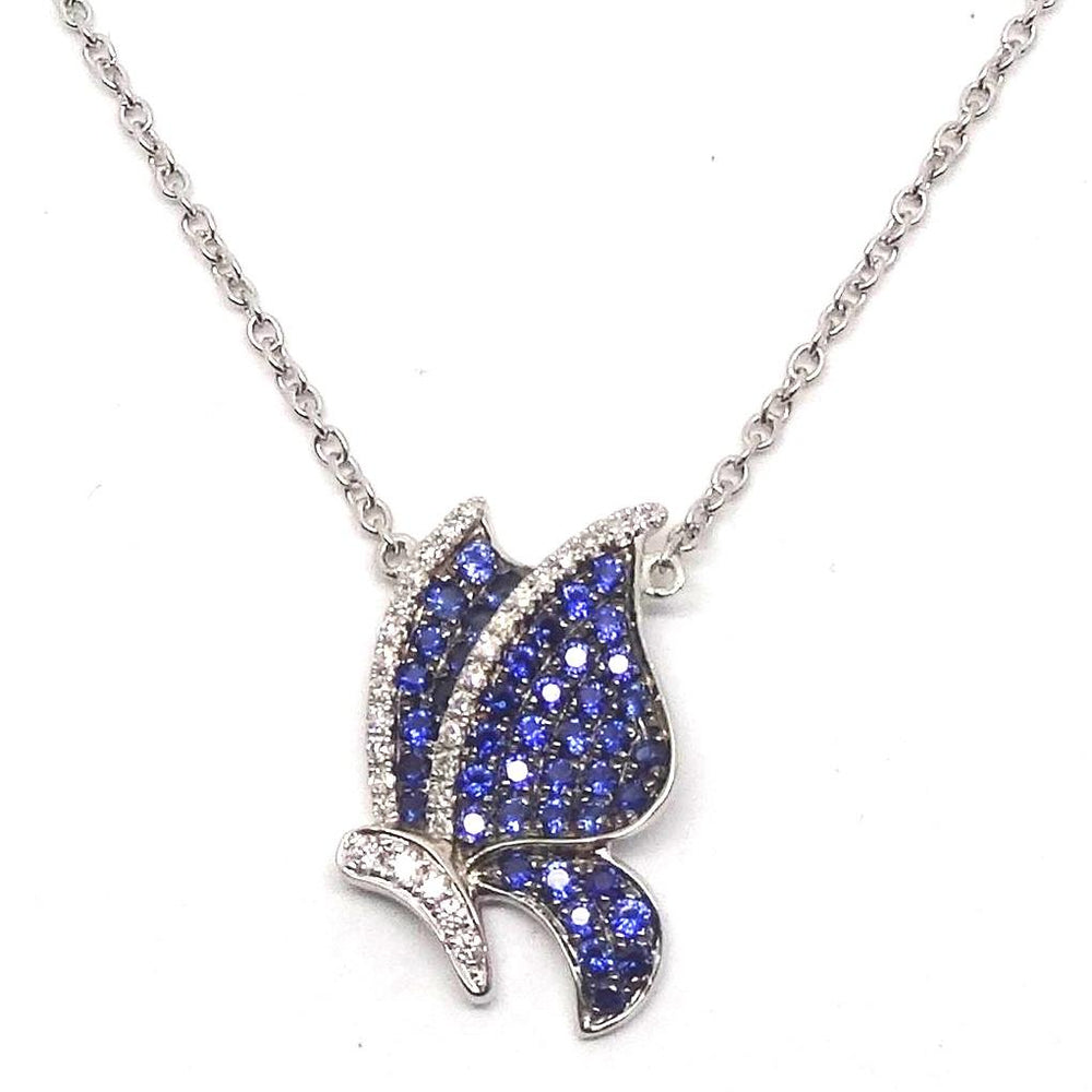 
                
                    Load image into Gallery viewer, Sapphires &amp;amp; Diamonds Necklace NL41001
                
            