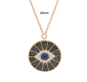 
                
                    Load image into Gallery viewer, Black Diamond Necklace NL41118 (18mm diameter)
                
            