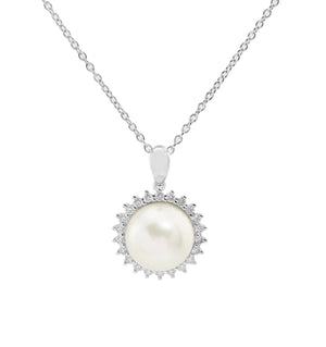 Pearl Diamond Necklace NL41239