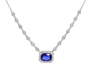 
                
                    Load image into Gallery viewer, Gemstone &amp;amp; Diamond Necklace NL41242
                
            