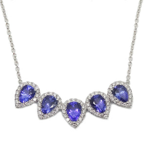 
                
                    Load image into Gallery viewer, Gemstone &amp;amp; Diamond Necklace NL41251
                
            