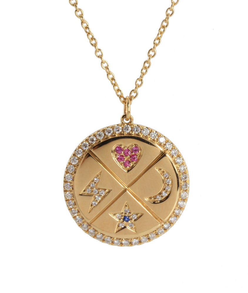 Diamond & Gemstone Necklace NL41554 (ver 2)