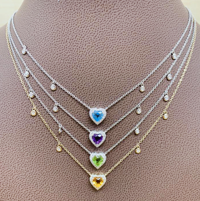 Gemstone & Diamond Necklace NL41629