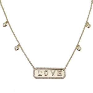 
                
                    Load image into Gallery viewer, Love Diamond Necklace NL41636
                
            