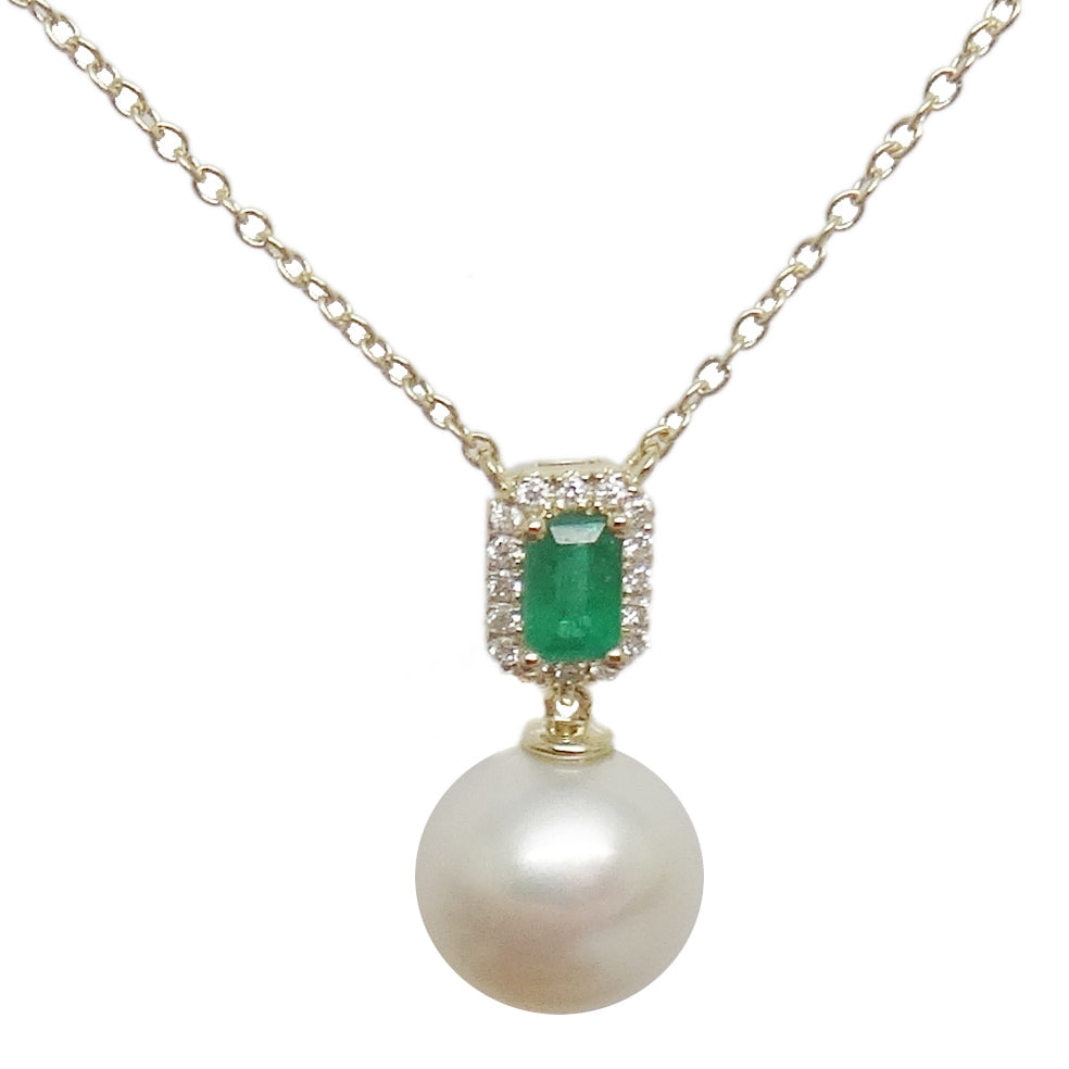 
                
                    Load image into Gallery viewer, Pearl &amp;amp; Emerald Necklace NL41655
                
            