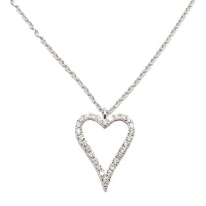 
                
                    Load image into Gallery viewer, Diamond Heart Necklace NL41721
                
            
