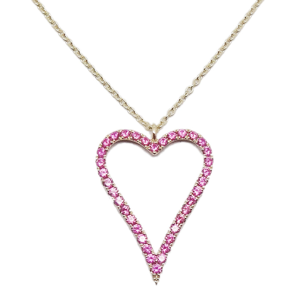 Gemstone Heart Necklace NL41723