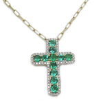 Emerald & Diamond Necklace NL42308Y4EM