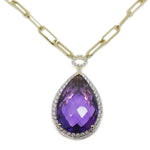 Gemstone & Diamond Necklace NL42386Y8AM