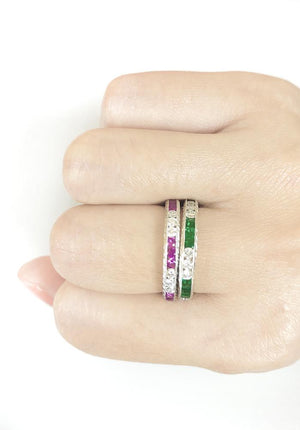 Emerald & Diamond Ring R13685
