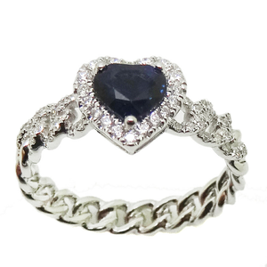 
                
                    Load image into Gallery viewer, Sapphire &amp;amp; Diamond Ring R41600-6.5#
                
            
