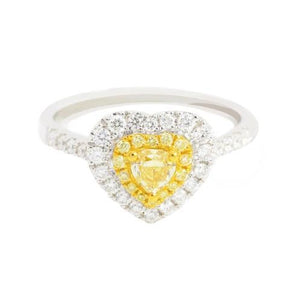 Yellow Diamond & Diamond Ring R33478
