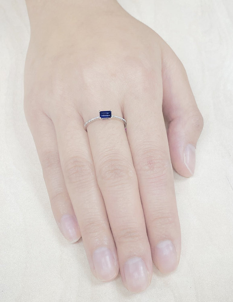 
                
                    Load image into Gallery viewer, Sapphire &amp;amp; Diamonds Ring R33893
                
            