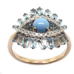 Gemstone & Diamond Ring R38103