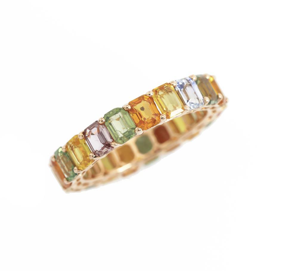 Color Gemstone Ring R39022 Model 6 - Cometai