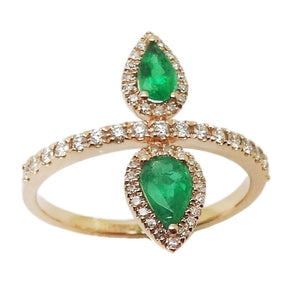Emerald & Diamond Ring R39124