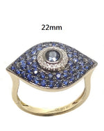 Gemstone Evil Eye Ring R39521