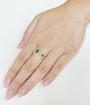 Emerald & Diamond Ring R39746