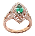 Emerald & Diamond Ring R39927