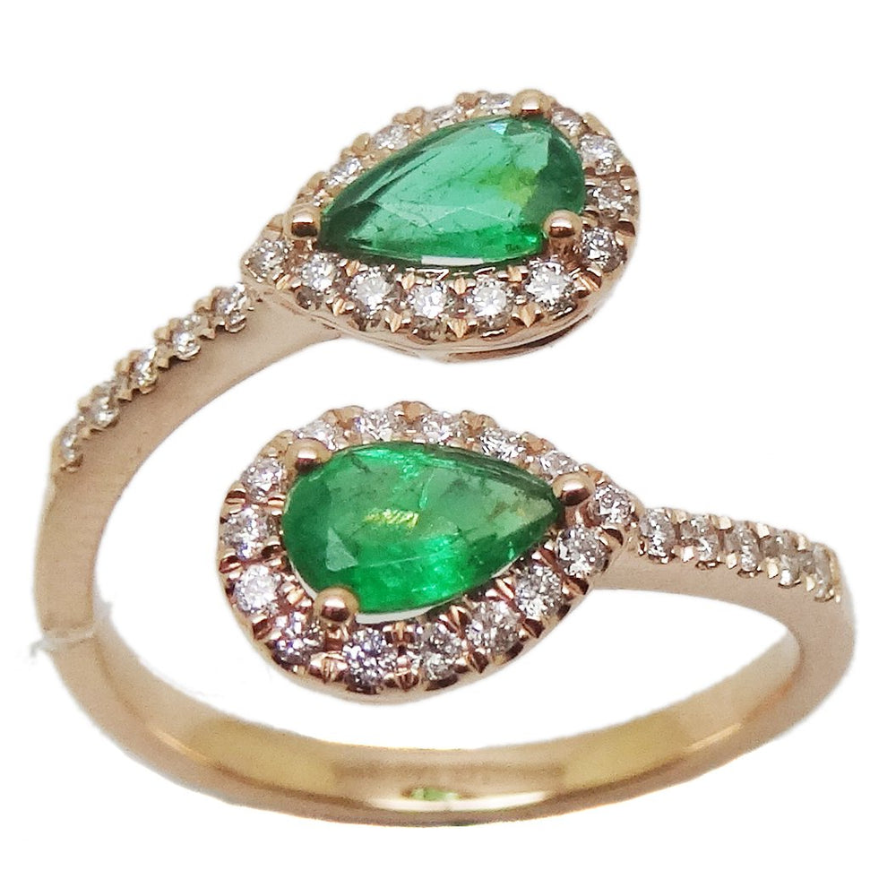 Emerald & Diamond Ring R40856