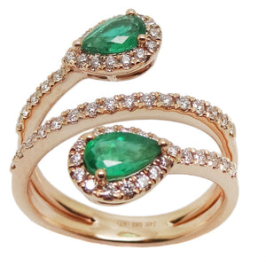 Emerald & Diamond Ring R40862