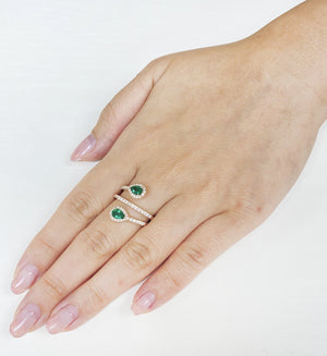 Emerald & Diamond Ring R40862